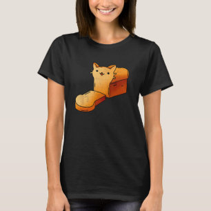 Halloween Costume Cat Loaf Lazy Funny Bread Kitten T-Shirt