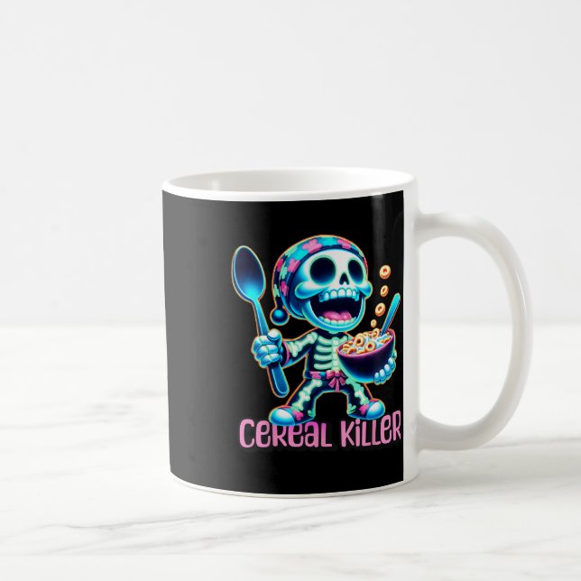 Halloween Costume Cereal Killer Funny Breakfast Ce Coffee Mug (Right)