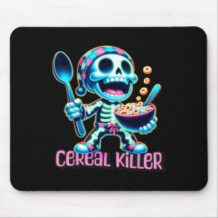 Halloween Costume Cereal Killer Funny Breakfast Ce Mouse Mat