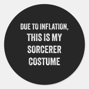 Halloween Costume Classic Round Sticker