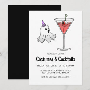 Halloween Costume & Cocktail Party Invitation