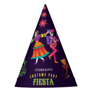 Halloween Costume Colourful Party De los Muertos Party Hat
