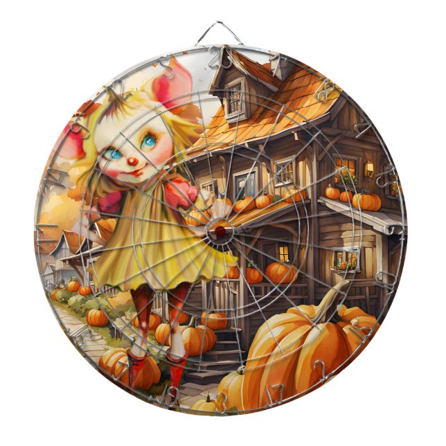 Halloween Costume Considerations Dartboard (Front)