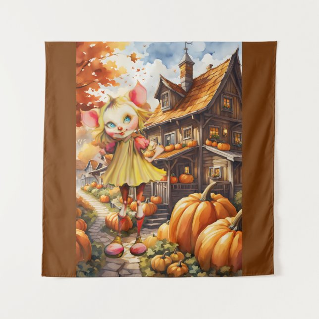 Halloween Costume Considerations Tapestry (Front)