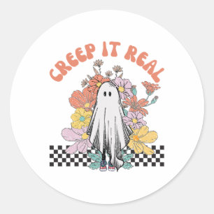Halloween Costume Creep Is Real Classic Round Sticker