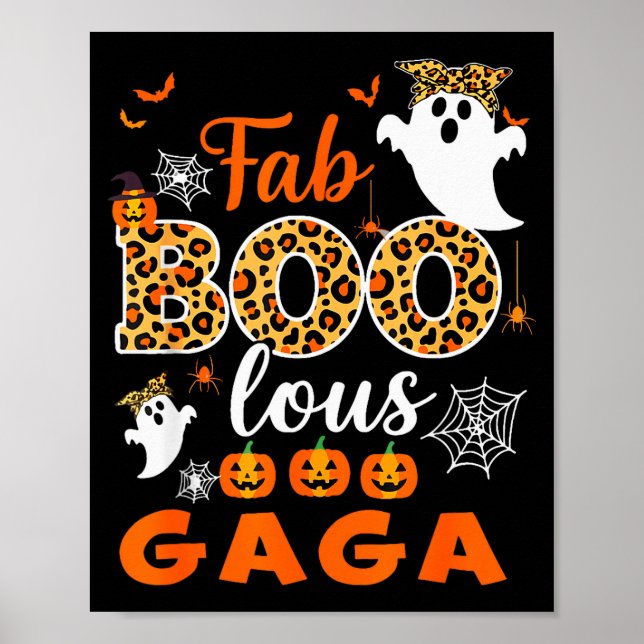 Halloween Costume Cute Leopard Boo Gaga Soky Ghost Poster (Front)
