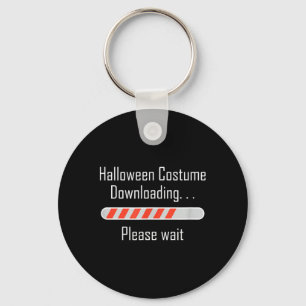 Halloween Costume Downloading wait Funny ironic Key Ring