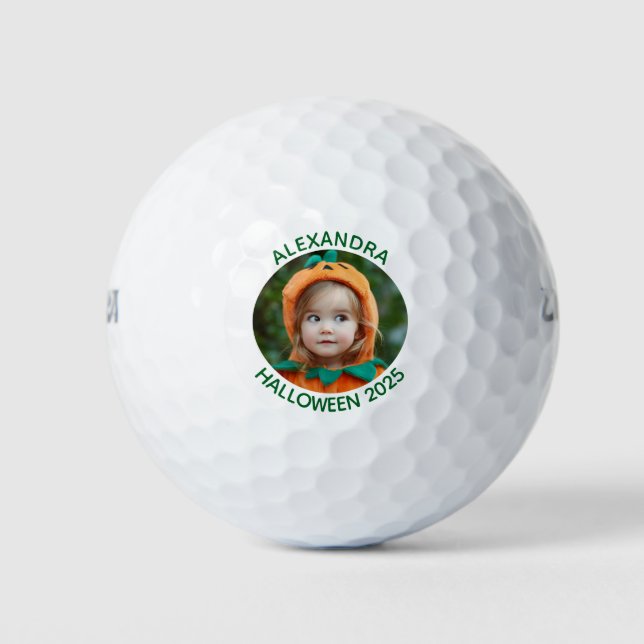 Halloween Costume Family Photo Golf Balls (Front)