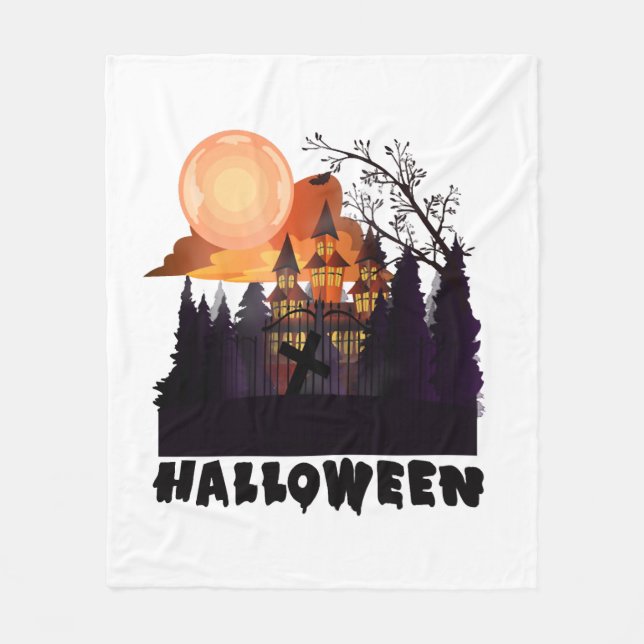 Halloween costume           fleece blanket (Front)