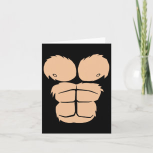 Halloween Costume Fun Monkey Gorilla Chest Suit Ha Card