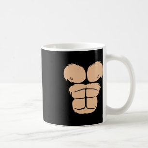 Halloween Costume Fun Monkey Gorilla Chest Suit Ha Coffee Mug