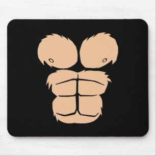 Halloween Costume Fun Monkey Gorilla Chest Suit Ha Mouse Mat