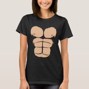Halloween Costume Fun Monkey Gorilla Chest Suit Ha T-Shirt