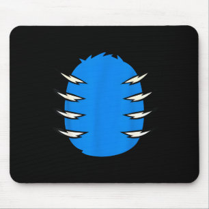 Halloween Costume Funny Blue Tiger Diy Group Match Mouse Mat