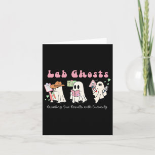 Halloween Costume Ghost Teacher Laboratory Lab Tec Card