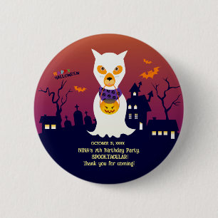 Halloween Costume Girl Birthday Party  6 Cm Round Badge