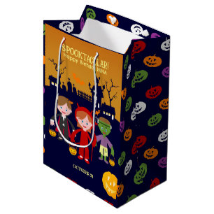 Halloween Costume Girl Birthday Party Medium Gift Bag