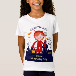 Halloween Costume Girl Birthday Party T-Shirt