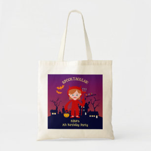 Halloween Costume Girl Birthday Party Tote Bag