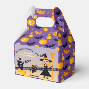 Halloween Costume Girl Witch Birthday Party Favour Box