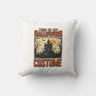 Halloween Costume Haunted House Vintage Shirt Desi Cushion