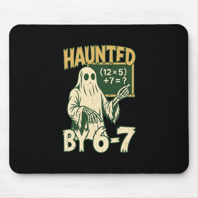 Halloween Costume Haunted  Mouse Mat (Front)