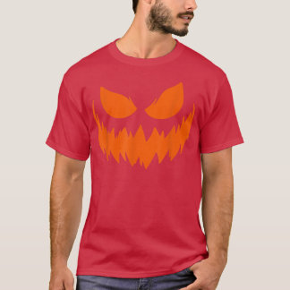 Halloween Costume Jack O' Lantern Pumpkin Face Men T-Shirt