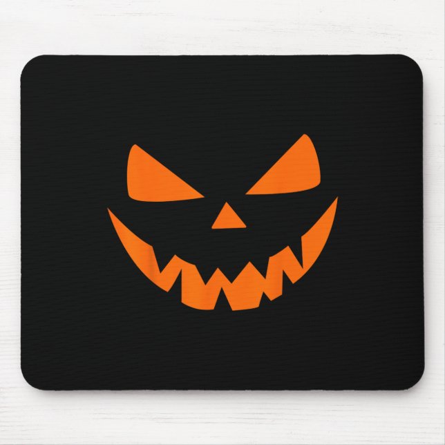 Halloween Costume Jack O' Lantern Pumpkin Face Wom Mouse Mat (Front)