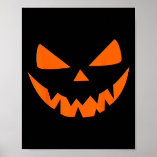 Halloween Costume Jack O' Lantern Pumpkin Face Wom Poster
