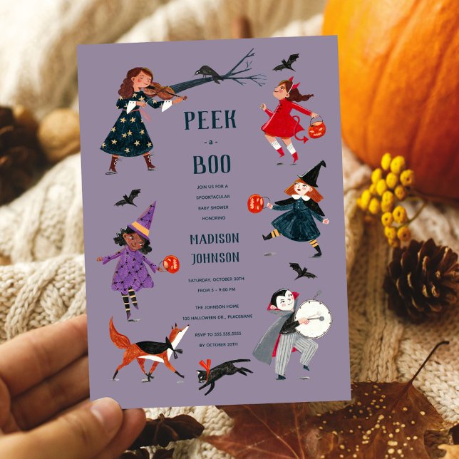 Halloween costume kids babyshower invitation (Creator Uploaded)