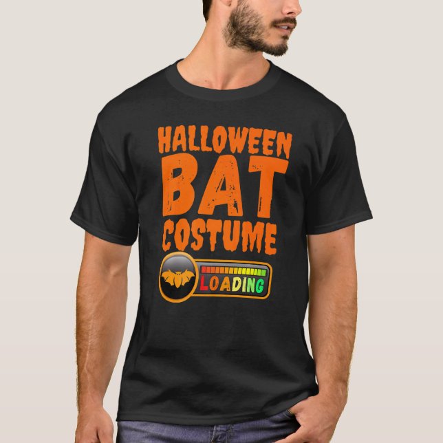 Halloween Costume Loading Vampire Bat Mum Dad Boy  T-Shirt (Front)