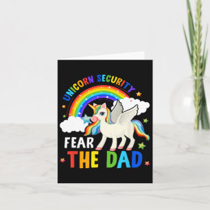 Halloween Costume Men Unicorn Security Fear The Da Card