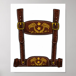 Halloween Costume - Mens Lederhosen  Poster