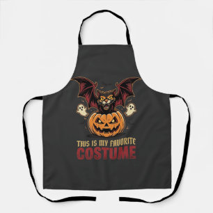 Halloween Costume Monster Pumpkin Gothic Vector De Apron