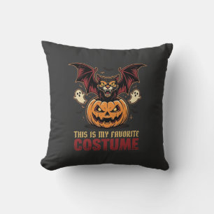 Halloween Costume Monster Pumpkin Gothic Vector De Cushion