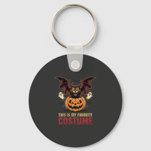 Halloween Costume Monster Pumpkin Gothic Vector De Key Ring