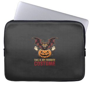 Halloween Costume Monster Pumpkin Gothic Vector De Laptop Sleeve