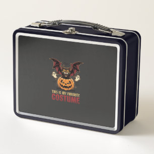 Halloween Costume Monster Pumpkin Gothic Vector De Metal Lunch Box