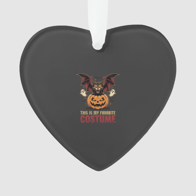 Halloween Costume Monster Pumpkin Gothic Vector De Ornament (Front)