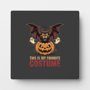 Halloween Costume Monster Pumpkin Gothic Vector De Plaque