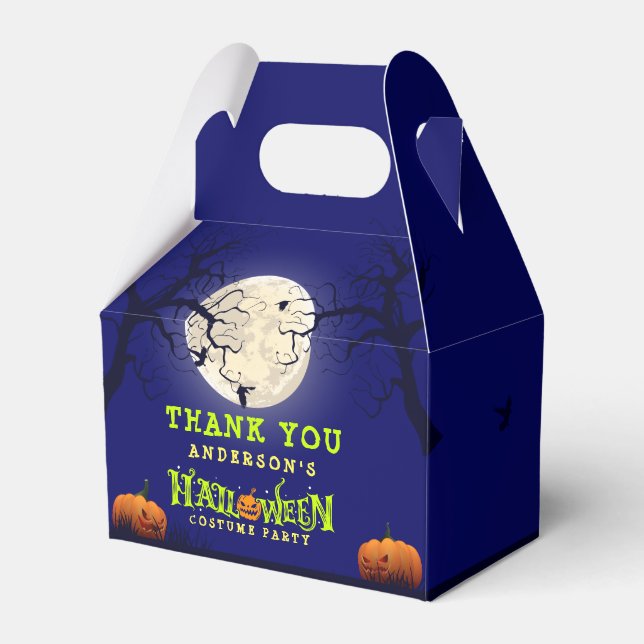 Halloween Costume Party Favour Box (Front Side)