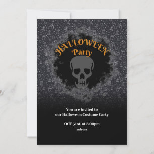 Halloween costume party for friends invitation