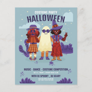 Halloween costume party, Halloween Night  Flyer