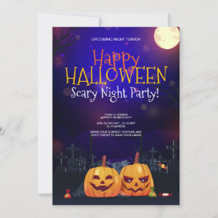 Halloween costume party, Halloween Night Terror Invitation