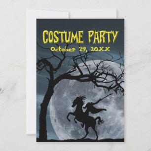 Halloween Costume Party headless horseman Holiday Card