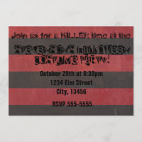 Halloween Costume Party Horror Freddy Invitation