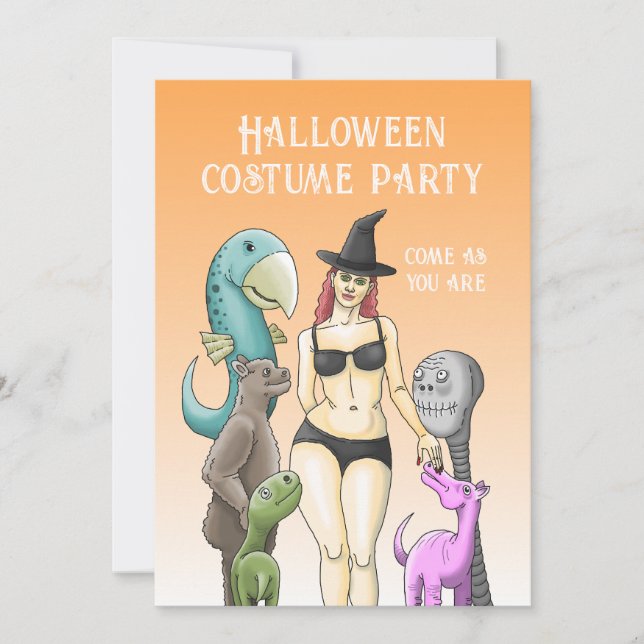 Halloween Costume Party Invitation (Front)