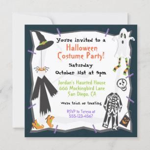 Halloween Costume Party Invitation