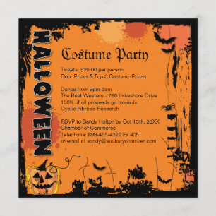 Halloween Costume Party Invitation