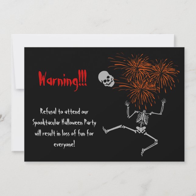Halloween Costume Party Invitation (Front)